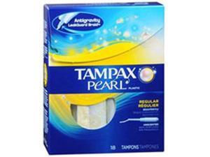 Tampax Pearl Plastic Tampons Unscented, 18 Each by Tampax Tampax Pearl Plastic Tampons Unscented, 18 Each by Tampax