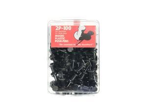 Moore Push Pins black plastic pack of 100 Moore Push Pins black plastic pack of 100