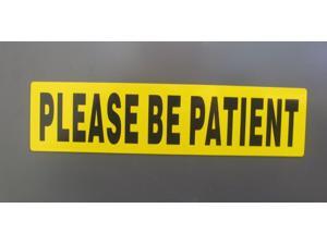 PLEASE BE PATIENT Reflective Magnet Vehicle Car Sign for the Student Driver PLEASE BE PATIENT Reflective Magnet Vehicle Car Sign for the Student Driver