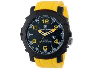 Smith & Wesson Men's SWW-LW6098 EGO Bold Large Black Dial Rubber Band Watch Smith & Wesson Men's SWW-LW6098 EGO Bold Large Black Dial Rubber Band Watch