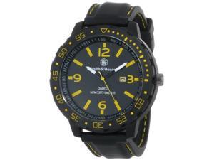 Smith & Wesson Men's SWW-LW6086 EGO Bold Large Black Dial Leather Band Watch Smith & Wesson Men's SWW-LW6086 EGO Bold Large Black Dial Leather Band Watch