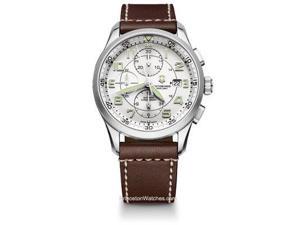 Victorinox Airboss White Dial Brown Leather Mens Watch 241598 Victorinox Airboss White Dial Brown Leather Mens Watch 241598
