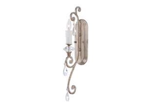 Quoizel 1 Light Tricia Wall Fixture in Vintage Silver - TCA8701VP Quoizel 1 Light Tricia Wall Fixture in Vintage Silver - TCA8701VP