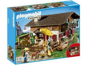 Playmobil 5422 Alpine Lodge with with Fireplace, Bar and Lounge, 5 People, Animals and Much More Playmobil 5422 Alpine Lodge with with Fireplace, Bar and Lounge, 5 People, Animals and Much More
