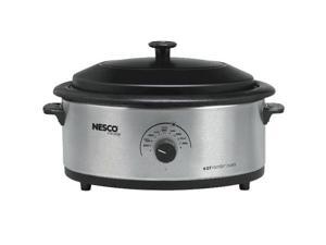 Nesco 4816-25-30 6 Qt Stainless Steel Non stick Cookwell Blk Lid Nesco 4816-25-30 6 Qt Stainless Steel Non stick Cookwell Blk Lid