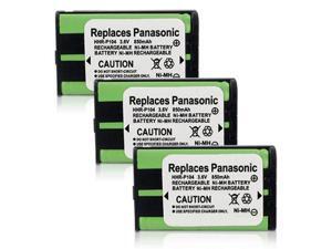 New Replacement Battery For Panasonic HHR-P104 / GE-TL26411 Phone Models 3 Pack New Replacement Battery For Panasonic HHR-P104 / GE-TL26411 Phone Models 3 Pack