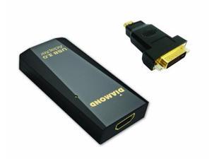 Diamond Multimedia DMMBVU3500HB Diamond Multimedia USB 3.0-2.0 to HDMI-DVI Adapter with Multiple Display Monitor Diamond Multimedia DMMBVU3500HB Diamond Multimedia USB 3.0-2.0 to HDMI-DVI Adapter with Multiple Display Monitor