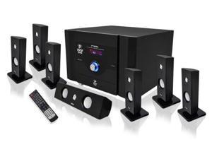 PYLE Audio PYLPT798SBAB 7.1 Channel Home Theater System with Satellite Speakers and Bluetooth PYLE Audio PYLPT798SBAB 7.1 Channel Home Theater System with Satellite Speakers and Bluetooth