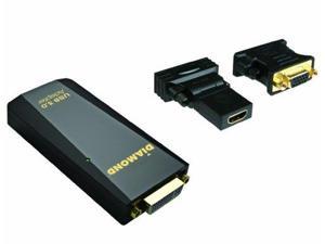 DIAMOND DMMBVU3500B Diamond Multimedia USB 3.0/2.0 to DVI/HDMI/VGA Adapter for Multiple Display Monitor (BVU3500) DIAMOND DMMBVU3500B Diamond Multimedia USB 3.0/2.0 to DVI/HDMI/VGA Adapter for Multiple Display Monitor (BVU3500)