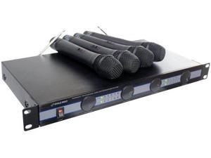 PYLE AUDIO PYLPDWM5000B 4-microphone Vhf Wireless Microphone System PYLE AUDIO PYLPDWM5000B 4-microphone Vhf Wireless Microphone System