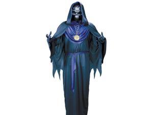 Mens Adult Evil Emperor Robe Skeleton Halloween Costume Mens Adult Evil Emperor Robe Skeleton Halloween Costume