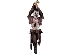 Spooky Tied Up Skeleton Bird Feeder Halloween Decoration Spooky Tied Up Skeleton Bird Feeder Halloween Decoration