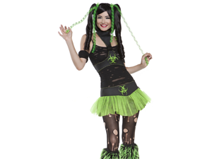 Sexy Neon Green Cyber Punk Anime Outfit Halloween Costume Sexy Neon Green Cyber Punk Anime Outfit Halloween Costume