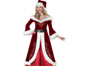 Mrs Santa Claus Deluxe Velvet Adult Christmas Costume Mrs Santa Claus Deluxe Velvet Adult Christmas Costume