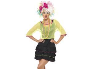 Adult Retro Neon 80s Pop Rock Star Sexy Halloween Costume Adult Retro Neon 80s Pop Rock Star Sexy Halloween Costume