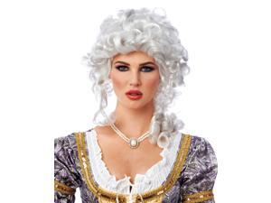 White Curly Colonial Marie Antoinette Costume Adult Wig White Curly Colonial Marie Antoinette Costume Adult Wig