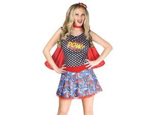 Sexy Comic Book Retro Pop Art Superhero Halloween Costume Sexy Comic Book Retro Pop Art Superhero Halloween Costume