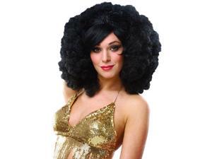 Womens Adult Costume Wigs Black Retro Afro 60s 70s Wig Womens Adult Costume Wigs Black Retro Afro 60s 70s Wig