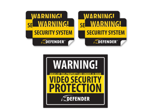 Indoor Video Security Surveillance System Deterrent Warning Sign 4 Stickers New Indoor Video Security Surveillance System Deterrent Warning Sign 4 Stickers New