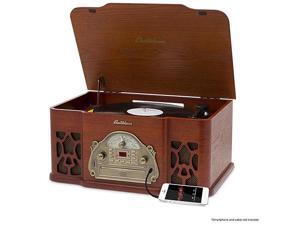 Electrohome Wellington Nostalgia Turntable Real Wood Stereo System with Record Player, USB Recording, MP3, CD & Radio Electrohome Wellington Nostalgia Turntable Real Wood Stereo System with Record Player, USB Recording, MP3, CD & Radio