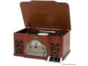 Electrohome Vinyl Record Player Classic Turntable Wood Stereo System, AM/FM Radio, CD, and AUX Input for Smartphones Electrohome Vinyl Record Player Classic Turntable Wood Stereo System, AM/FM Radio, CD, and AUX Input for Smartphones