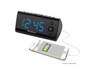 Electrohome USB Charging Alarm Clock Radio for Smartphones & Tablets with Dual Alarm, Battery Backup & Auto Time Set Electrohome USB Charging Alarm Clock Radio for Smartphones & Tablets with Dual Alarm, Battery Backup & Auto Time Set