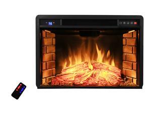 AKDY AK-NEF05-28R 28" Black Electric Firebox Fireplace Heater Insert W/Remote AKDY AK-NEF05-28R 28" Black Electric Firebox Fireplace Heater Insert W/Remote
