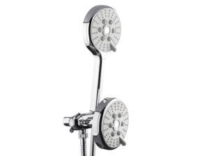 AKDY® Bathroom Multi-Function 3 Setting Massage Pulse High Efficiency Mist Powerful Hybrid Dual Shower Head Set Combo Handheld Shower Head AKDY® Bathroom Multi-Function 3 Setting Massage Pulse High Efficiency Mist Powerful Hybrid Dual Shower Head Set Combo Handheld Shower Head