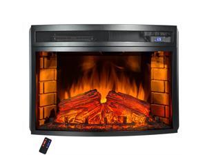 AKDY Freestanding LED Backlit Temperature Control w/ Remote 6 Setting Electric Fireplace Stove AKDY Freestanding LED Backlit Temperature Control w/ Remote 6 Setting Electric Fireplace Stove