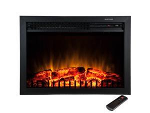 AKDY 23" Electric Fireplace Heat Tempered Glass Freestanding Logs Insert Adjustable 5200 BTU 1500W Heater AKDY 23" Electric Fireplace Heat Tempered Glass Freestanding Logs Insert Adjustable 5200 BTU 1500W Heater