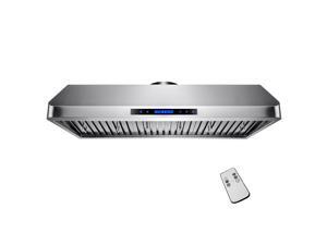 AKDY 42" Stainless Steel Under Cabinet Mount Range Hood Touch Screen Display Light Lamp Baffle Filter Vented Cooking Fan Stove Kitchen Vents AKDY 42" Stainless Steel Under Cabinet Mount Range Hood Touch Screen Display Light Lamp Baffle Filter Vented Cooking Fan Stove Kitchen Vents