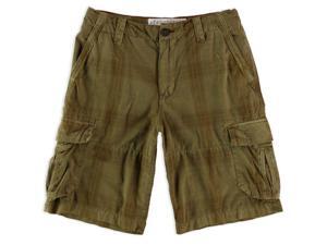 Aeropostale Mens A87 Plaid Casual Cargo Shorts 238 30 Aeropostale Mens A87 Plaid Casual Cargo Shorts 238 30