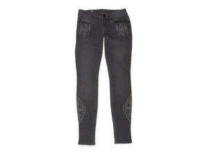 Bullhead Denim Co. Womens Embroidered Skinniest Skinny Fit Jeans gray 3x29 Bullhead Denim Co. Womens Embroidered Skinniest Skinny Fit Jeans gray 3x29