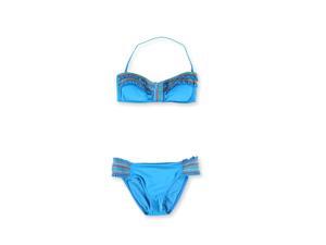 Lucky Brand Womens Fiesta Hipster 2 Piece Bandeau mns M Lucky Brand Womens Fiesta Hipster 2 Piece Bandeau mns M