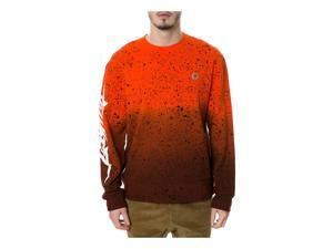 TrukFit Mens The Allover Speckle Sweatshirt tangerinetango M TrukFit Mens The Allover Speckle Sweatshirt tangerinetango M