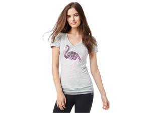 Aeropostale Womens Sequin Flamingo Embellished T-Shirt 052 XS Aeropostale Womens Sequin Flamingo Embellished T-Shirt 052 XS