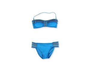 Lucky Brand Womens Fiesta Hipster 2 Piece Bandeau moon M Lucky Brand Womens Fiesta Hipster 2 Piece Bandeau moon M