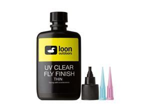 Loon Outdoors UV Clear Finish Thin 2 Oz Fly Tying Fishing Build Heads & Bodies Loon Outdoors UV Clear Finish Thin 2 Oz Fly Tying Fishing Build Heads & Bodies
