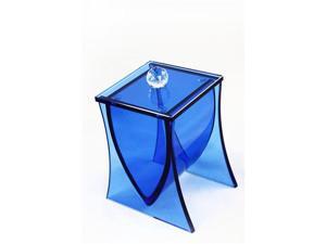 LIANG THING, Ocean Blue Glass Cotton Canister / Can / Jar / Bath / Bath Set / Bathroom Accessories LIANG THING, Ocean Blue Glass Cotton Canister / Can / Jar / Bath / Bath Set / Bathroom Accessories
