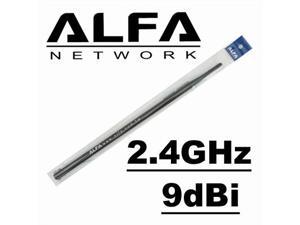ALFA 15" WiFi Wireless Screw-on Swivel RP-SMA 2.4GHz 9dBi Rubber Antenna ALFA 15" WiFi Wireless Screw-on Swivel RP-SMA 2.4GHz 9dBi Rubber Antenna