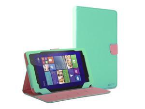 GMYLE(R) Wallet Case Classic for Dell Venue 8 Pro - Mint Green & Pink Cross Pattern PU Leather Slim Stand Case Cover GMYLE(R) Wallet Case Classic for Dell Venue 8 Pro - Mint Green & Pink Cross Pattern PU Leather Slim Stand Case Cover