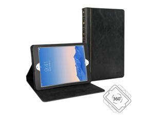 GMYLE Book Case Vintage 360 for iPad Air 2 - Black PU Leather Protective Book style Flip Folio Slim Fit Stand Case Cover GMYLE Book Case Vintage 360 for iPad Air 2 - Black PU Leather Protective Book style Flip Folio Slim Fit Stand Case Cover