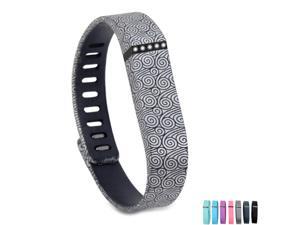 Fitbit Flex Wristband Bracelet with Clasp Replacement Accessory for Fitbit Flex Activity & Sleep Tracker - Wave Pattern Fitbit Flex Wristband Bracelet with Clasp Replacement Accessory for Fitbit Flex Activity & Sleep Tracker - Wave Pattern