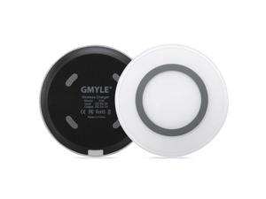 GMYLE Qi Wireless Charging Pad for All Qi-Enabled Devices - White GMYLE Qi Wireless Charging Pad for All Qi-Enabled Devices - White