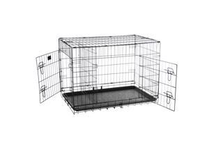 Pet Trex 36" Folding Pet Crate Kennel Wire Cage for Dogs, Cats or Rabbits Pet Trex 36" Folding Pet Crate Kennel Wire Cage for Dogs, Cats or Rabbits