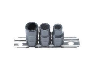 Lock Technology 4850 3 Piece 3/8" Drive Twist Socket Transmission Drain Plug Removal System Lock Technology 4850 3 Piece 3/8" Drive Twist Socket Transmission Drain Plug Removal System