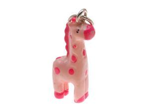Hand Painted 3D Resin Charm - Geronimo The Giraffe - Pink 22mm (1) Hand Painted 3D Resin Charm - Geronimo The Giraffe - Pink 22mm (1)