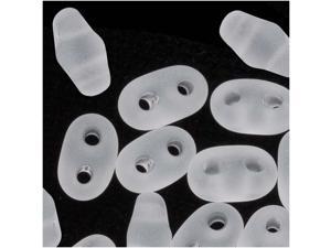 Preciosa Twin Beads 5x2.5mm 'Matte Crystal' (24 Grams) Preciosa Twin Beads 5x2.5mm 'Matte Crystal' (24 Grams)