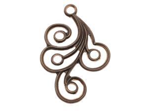 Vintaj Natural Brass Stamping Pendant - Flourish Swirl Right 30.5 x 21mm (1) Vintaj Natural Brass Stamping Pendant - Flourish Swirl Right 30.5 x 21mm (1)