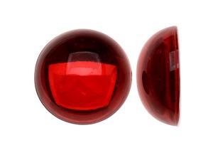 Vintage Lucite Plastic Round Domed Cabochon - Ruby Red / Foiled 20mm (6) Vintage Lucite Plastic Round Domed Cabochon - Ruby Red / Foiled 20mm (6)